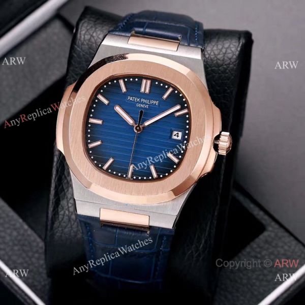 Best Knockoff Patek Philippe Nautilus Leather Watches 2-Tone Rose Gold Best Knockoff Patek Philippe Nautilus Leather Watches 2-Tone Rose Gold