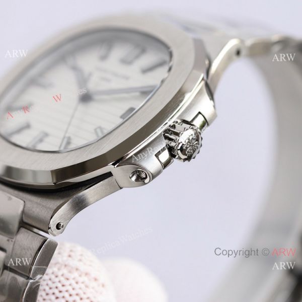 Swiss Grade Patek Philippe Nautilus PPF Factory Cal324 Watch Stainless Steel White Dial Swiss Grade Patek Philippe Nautilus PPF Factory Cal324 Watch Stainless Steel White Dial