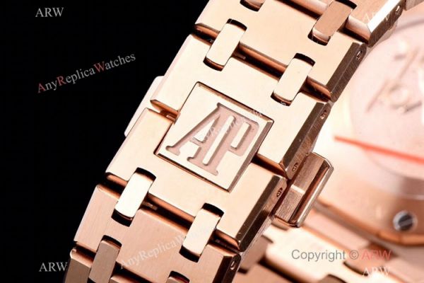 JF Audemars Piguet Lady Royal Oak Copy Watch Rose Gold White Dial 33mm JF Audemars Piguet Lady Royal Oak Copy Watch Rose Gold White Dial 33mm