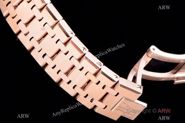 Grade 1A Replica Audemars Piguet Royal Oak JF v5 Version Rose Gold Watch 41mm Grade 1A Replica Audemars Piguet Royal Oak JF v5 Version Rose Gold Watch 41mm