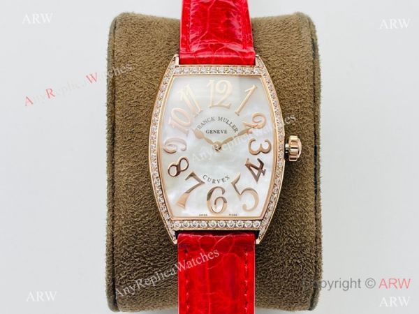 Swiss Grade 1 Franck Muller Cintree Curvex Lady Watches Diamond Bezel Swiss Grade 1 Franck Muller Cintree Curvex Lady Watches Diamond Bezel