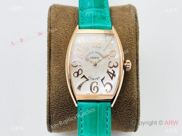 Highest Quality Copy Franck Muller Lady Cintree Curvex Rose Gold Watches Swiss Quartz Highest Quality Copy Franck Muller Lady Cintree Curvex Rose Gold Watches Swiss Quartz