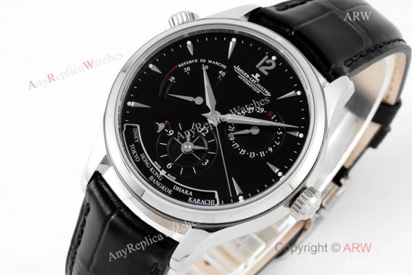 ZF Factory 1:1 Swiss Replica Jaeger leCoultre Master Watch Blue Face Leather Strap ZF Factory 1:1 Swiss Replica Jaeger leCoultre Master Watch Blue Face Leather Strap