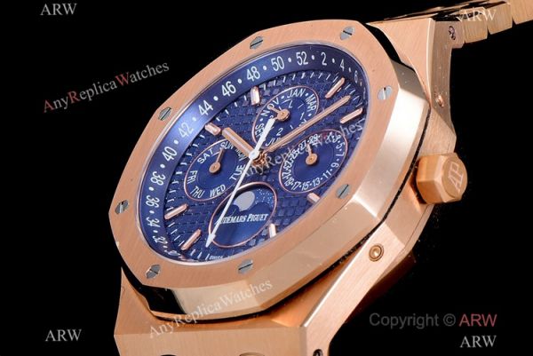 BF Factory Swiss Audemars Piguet Royal Oak Perpetual Calendar Watch Rose Gold Blue Cal.5134 Movement BF Factory Swiss Audemars Piguet Royal Oak Perpetual Calendar Watch Rose Gold Blue Cal.5134 Movement