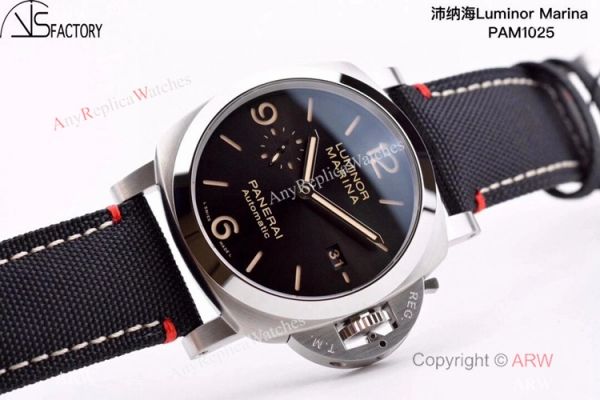 Panerai Luminor Marina PAM 1025 VSF 1:1 Best Edition Black Dial Black Canvas Strap Watch Panerai Luminor Marina PAM 1025 VSF 1:1 Best Edition Black Dial Black Canvas Strap Watch