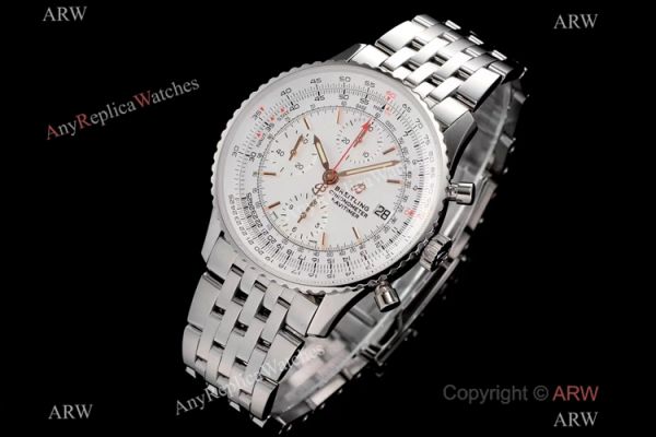Swiss Grade Breitling Navitimer 1 41mm KOR Factory A7750 Watch Stainless Steel White Dial Swiss Grade Breitling Navitimer 1 41mm KOR Factory A7750 Watch Stainless Steel White Dial