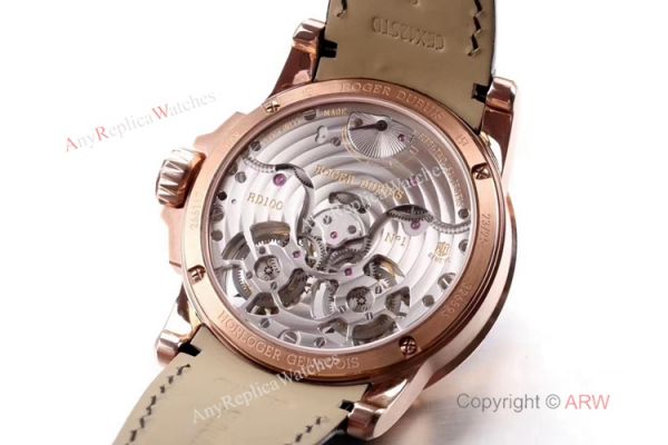 Super Clone Roger Dubuis RDDBEX0249 Double Tourbillon Rose Gold Watch 47mm Super Clone Roger Dubuis RDDBEX0249 Double Tourbillon Rose Gold Watch 47mm