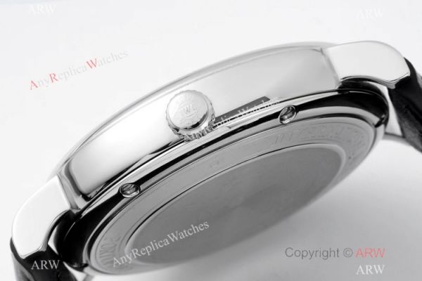 AI Factory Best Replica IWC Portofino Hand Wound 8 Days Moon Phase Watch SS White Dial AI Factory Best Replica IWC Portofino Hand Wound 8 Days Moon Phase Watch SS White Dial
