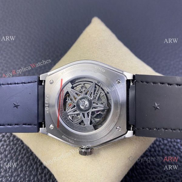 LF Factory Zenith Defy classic Skeleton Watch Blue Gummy Strap LF Factory Zenith Defy classic Skeleton Watch Blue Gummy Strap