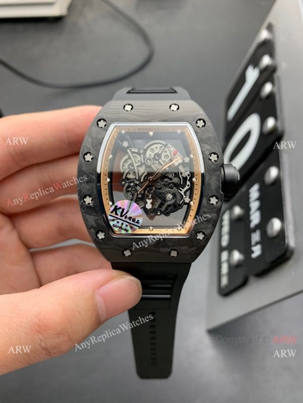 KV Factory Richard Mille RM-055 Bubba Watson Watch Carbon Fiber Skeleton Dial KV Factory Richard Mille RM-055 Bubba Watson Watch Carbon Fiber Skeleton Dial