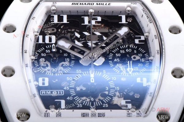 KV Factory 1:1 Best Replica Richard Mille RM011 White Ghost Limited Edition Watch KV Factory 1:1 Best Replica Richard Mille RM011 White Ghost Limited Edition Watch
