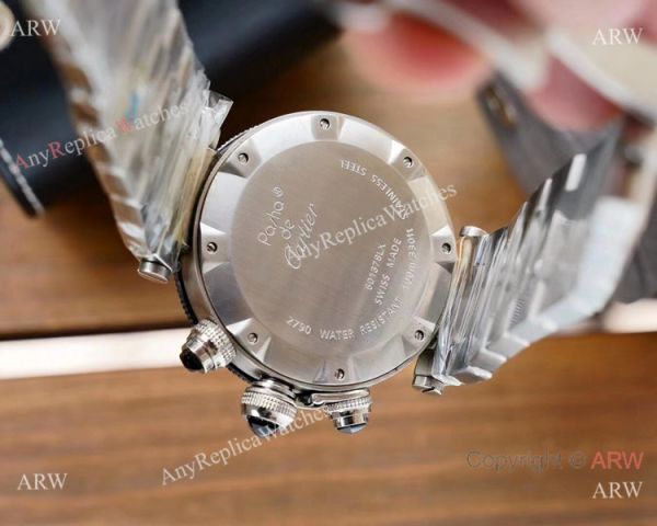 Japan Grade Cartier Pasha De Swiss Quartz Watch Stainless Steel Japan Grade Cartier Pasha De Swiss Quartz Watch Stainless Steel
