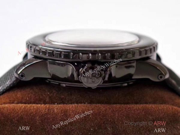 ZF Factory Swiss Replica Blancpain Fifty Fathoms Watch Solid Black ZF Factory Swiss Replica Blancpain Fifty Fathoms Watch Solid Black