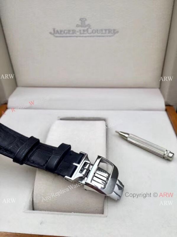 AAA Quality Copy Jaeger LeCoultre Grande Reverso Duo Watch SS Black Dial with Date AAA Quality Copy Jaeger LeCoultre Grande Reverso Duo Watch SS Black Dial with Date