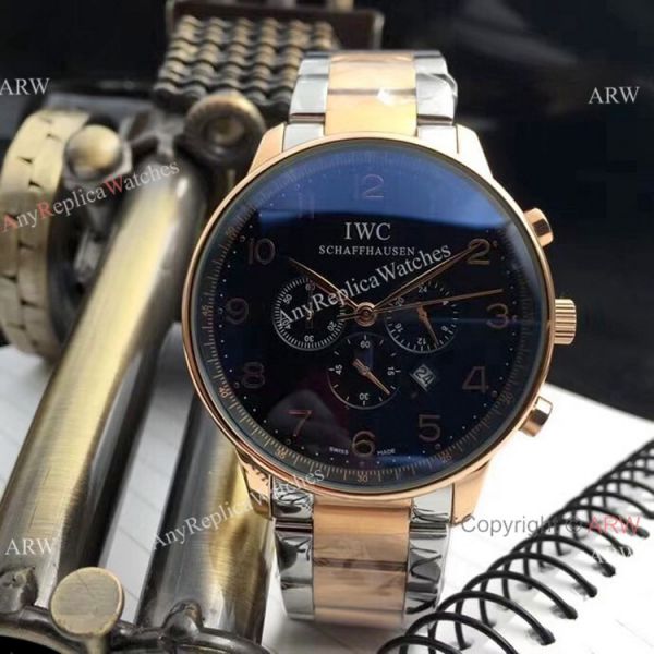Faux IWC Portugieser Chronograph Watches Tone Tone Rose Gold Faux IWC Portugieser Chronograph Watches Tone Tone Rose Gold