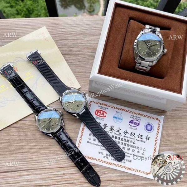 Best Quality Copy Omega Aqua Terra 150m Watches New Military green Dial Best Quality Copy Omega Aqua Terra 150m Watches New Military green Dial
