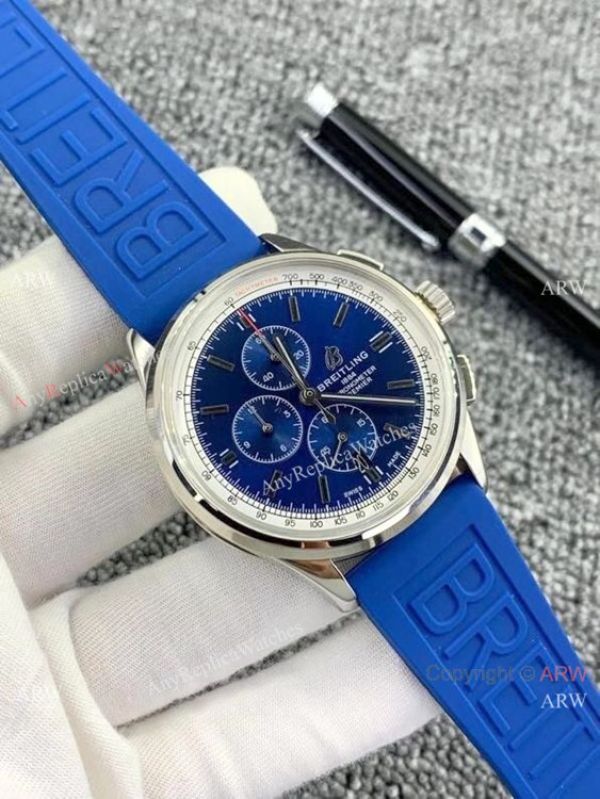 Knockoff Breitling Premier Chronograph Watches Silver Dial Brown Leather Strap Knockoff Breitling Premier Chronograph Watches Silver Dial Brown Leather Strap