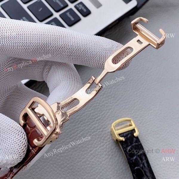 High Quality Replica Rose Gold Cartier Tank Automatic Watch With Diamond Bezel High Quality Replica Rose Gold Cartier Tank Automatic Watch With Diamond Bezel