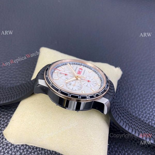 Swiss Grade one Copy Chopard Mille Miglia GTS Azzurro Watch Rose Gold Crown White Dial Swiss Grade one Copy Chopard Mille Miglia GTS Azzurro Watch Rose Gold Crown White Dial