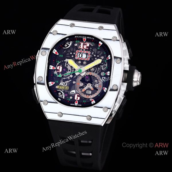 Replica Richard Mille RM 62-01 Tourbillon Watch Yellow Rubber Band Strap Replica Richard Mille RM 62-01 Tourbillon Watch Yellow Rubber Band Strap