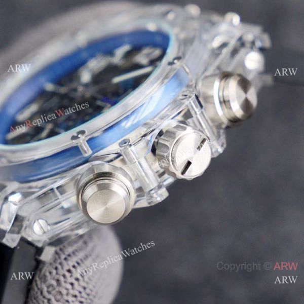 2021 New Hublot Unico Sapphire Chronograph Watch Blue Inner 2021 New Hublot Unico Sapphire Chronograph Watch Blue Inner
