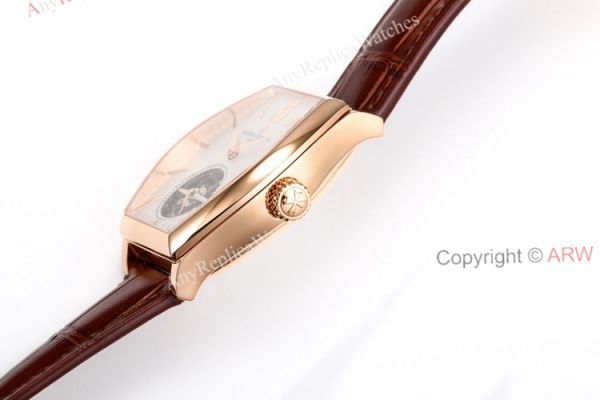 New Vacheron Constantin Malte Real Tourbillon Rose Gold White Face Brown Leather Strap Swiss Replica Watches New Vacheron Constantin Malte Real Tourbillon Rose Gold White Face Brown Leather Strap Swiss Replica Watches