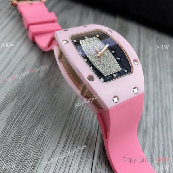 Swiss Quality Copy Richard Mille Rm007-1 Women Watch PinkRose Gold Case Swiss Quality Copy Richard Mille Rm007-1 Women Watch PinkRose Gold Case