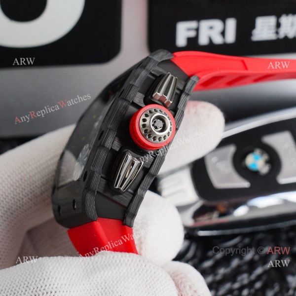 Best Richard Mille Replica Watches RM 11-03 Red Rubber Band Carbon Fiber Watch Automatic Best Richard Mille Replica Watches RM 11-03 Red Rubber Band Carbon Fiber Watch Automatic