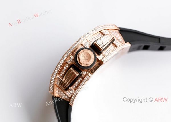 RM 011-FM Felipe Massa Rose Gold Diamond Richard Mille Knockoff Watches Asia 7750 RM 011-FM Felipe Massa Rose Gold Diamond Richard Mille Knockoff Watches Asia 7750