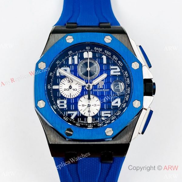 Japan Grade Audemars Piguet Royal Oak Offshore Copy Watches Blue Bezel 44mm Japan Grade Audemars Piguet Royal Oak Offshore Copy Watches Blue Bezel 44mm