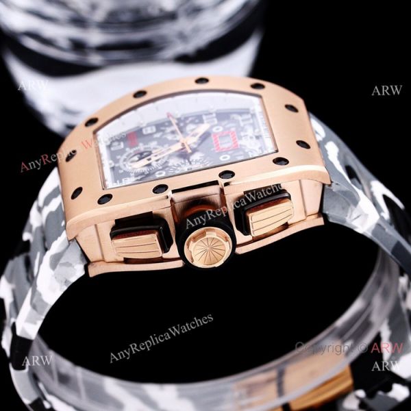High Quality Replica Richard Mille RM011 FM Automatic Watch Camouflage Strap High Quality Replica Richard Mille RM011 FM Automatic Watch Camouflage Strap