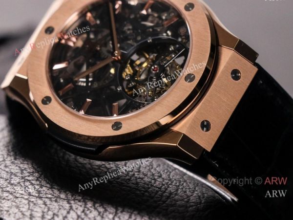 Best Hublot Classic Fusion Skeleton Tourbillon Rose Gold Replica Watch Hand-Winding Best Hublot Classic Fusion Skeleton Tourbillon Rose Gold Replica Watch Hand-Winding