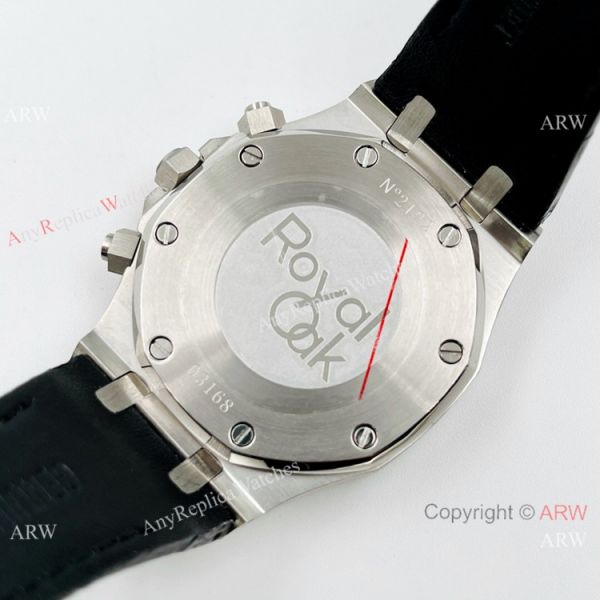 Best Copy Audemars Piguet Chronograph Royal Oak Watch Black Leather Strap Best Copy Audemars Piguet Chronograph Royal Oak Watch Black Leather Strap
