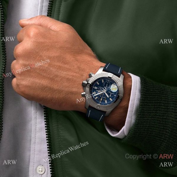 JH Factory Breitling Avenger Chronograph 7750 Blue Dial Blue Leather Strap JH Factory Breitling Avenger Chronograph 7750 Blue Dial Blue Leather Strap