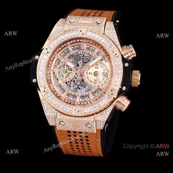 High Quality Copy Hublot Big Bang Iced Out Chronograph Watch Rose Gold High Quality Copy Hublot Big Bang Iced Out Chronograph Watch Rose Gold