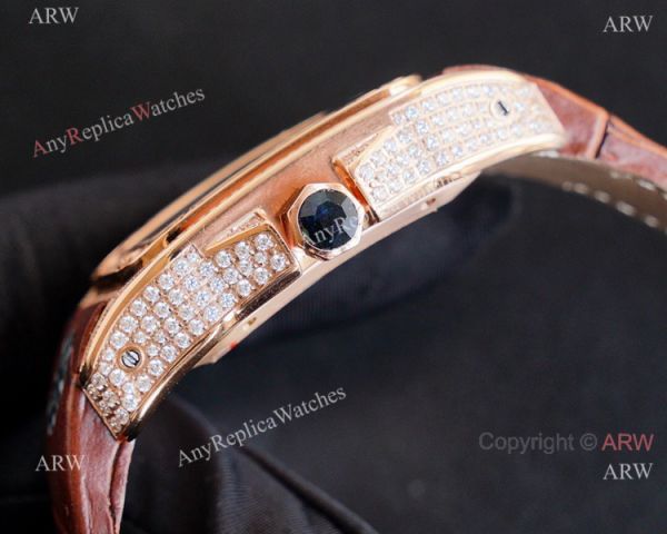 Best Cartier Santos Fully Iced Out Rose Gold Cartier Santos 100 Diamond Watch Replica Best Cartier Santos Fully Iced Out Rose Gold Cartier Santos 100 Diamond Watch Replica