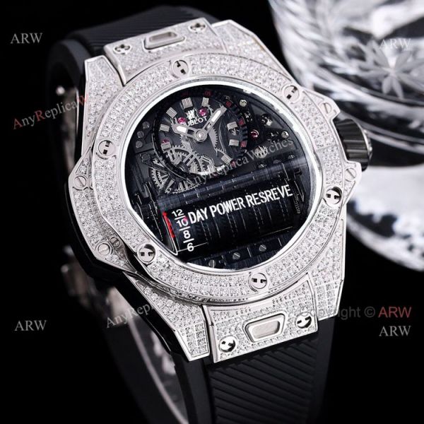 High Quality Replica Hublot Big Bang MP-11 Watch With Diamonds 45mm High Quality Replica Hublot Big Bang MP-11 Watch With Diamonds 45mm
