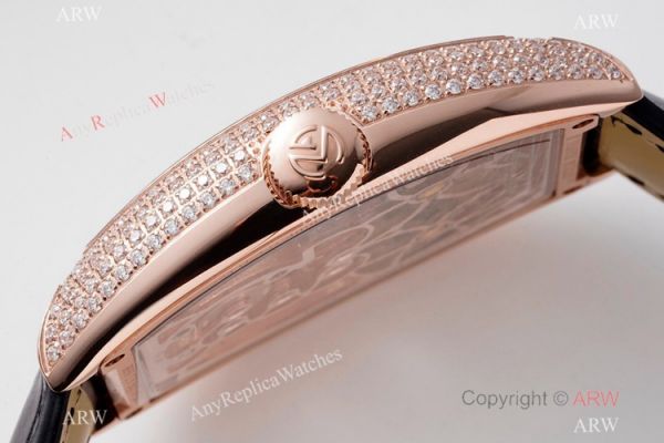 1:1 Super Clone Franck Muller Thunderbolt Tourbillon Iced Out Rose Gold Watch 72 hour power reserve 1:1 Super Clone Franck Muller Thunderbolt Tourbillon Iced Out Rose Gold Watch 72 hour power reserve