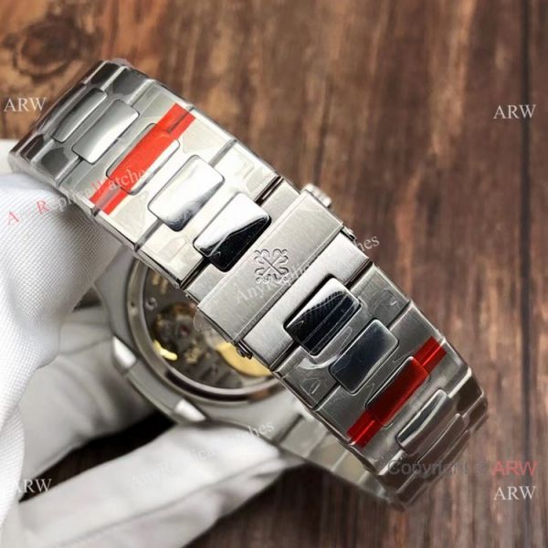 PPF Super Clone Patek Philippe Geneve Nautilus Moon phase Stianless Steel Gradient Blue Watch 40mm PPF Super Clone Patek Philippe Geneve Nautilus Moon phase Stianless Steel Gradient Blue Watch 40mm