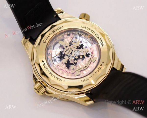 Super Clone Omega Seamaster James Bond OR 8800 Movement Watch Gold Case 42mm Super Clone Omega Seamaster James Bond OR 8800 Movement Watch Gold Case 42mm
