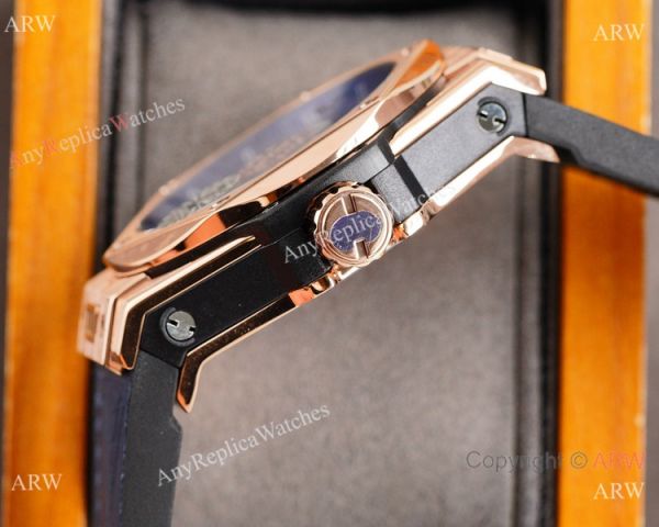 Z Factory Swiss Quality Hublot Big Bang Sang Bleu Blue Rose Gold Watch 45mm Z Factory Swiss Quality Hublot Big Bang Sang Bleu Blue Rose Gold Watch 45mm