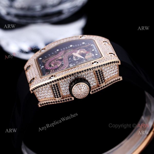 High Copy Richard Mille Diamond Watch RM026 Snake Dial Tourbillon Serpent Watch High Copy Richard Mille Diamond Watch RM026 Snake Dial Tourbillon Serpent Watch