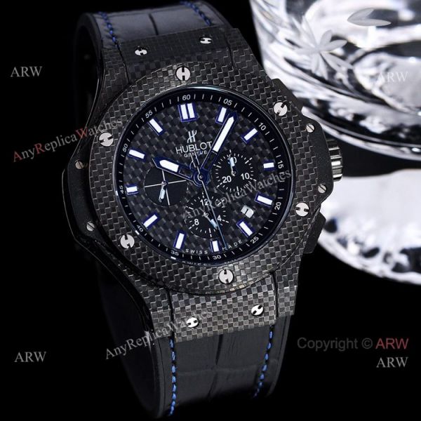 Hublot Big Bang 48mm All Black Carbon Fiber Automatic Watch High Copy Hublot Big Bang 48mm All Black Carbon Fiber Automatic Watch High Copy