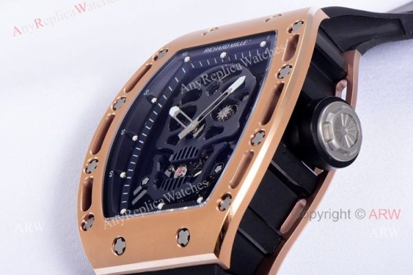 JB Factory Richard Mille RM 52-01 Skull Tourbillon Watch Rose Gold High Copy JB Factory Richard Mille RM 52-01 Skull Tourbillon Watch Rose Gold High Copy