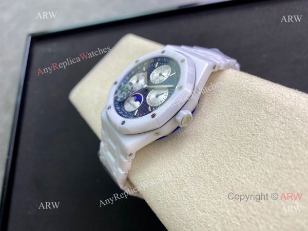 New Audemars Piguet Royal Oak Perpetual Calendar White Ceramic Copy Watch New Audemars Piguet Royal Oak Perpetual Calendar White Ceramic Copy Watch