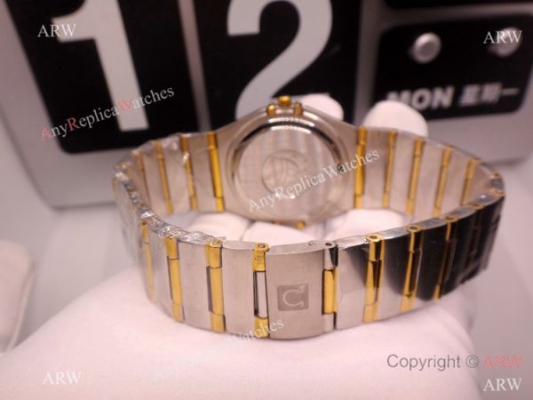Copy Omega Constellation Two Tone White MOP Dial Watch Men Copy Omega Constellation Two Tone White MOP Dial Watch Men