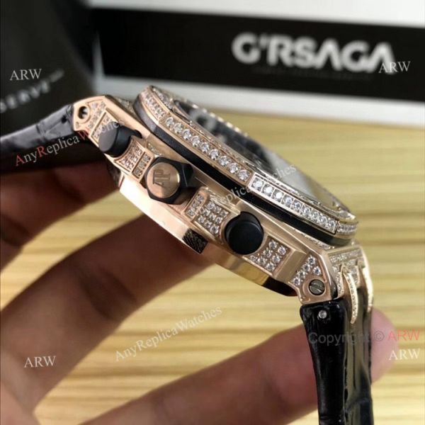 New Iced Out Audemars Piguet Royal Oak Offshore Rose Gold Chronograph 42mm Copy Watch New Iced Out Audemars Piguet Royal Oak Offshore Rose Gold Chronograph 42mm Copy Watch