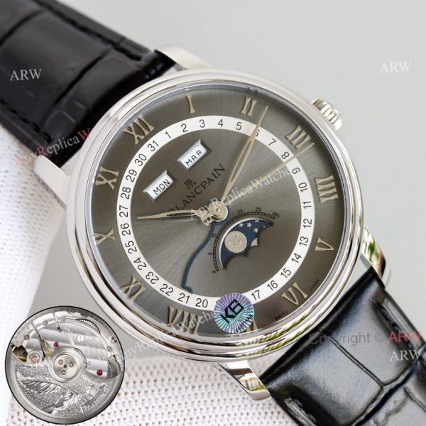 New Blancpain 6654 Blancpain Villeret Moonphase Stainless Steel Replica Watch For Men New Blancpain 6654 Blancpain Villeret Moonphase Stainless Steel Replica Watch For Men