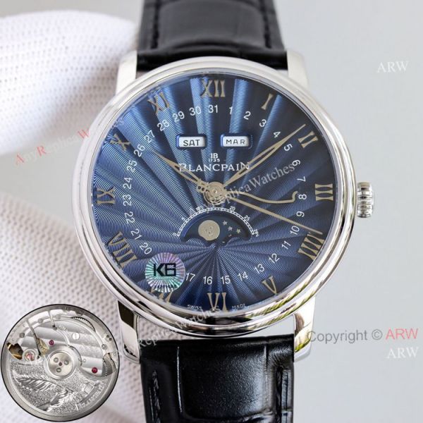 New Blancpain Villeret Moon Phase Watch 6654 Rose Gold Replica Watch V2 New Upgraded New Blancpain Villeret Moon Phase Watch 6654 Rose Gold Replica Watch V2 New Upgraded