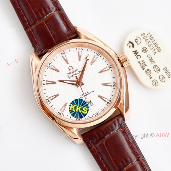 Swiss Grade Omega Aqua Terra 150 Blue Dial Black Leather Strap Copy Watch 41 Swiss Grade Omega Aqua Terra 150 Blue Dial Black Leather Strap Copy Watch 41